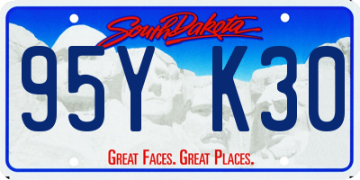 SD license plate 95YK30