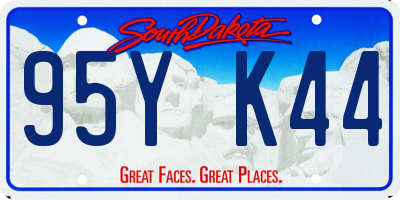 SD license plate 95YK44