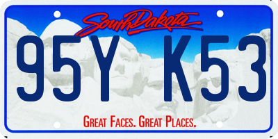 SD license plate 95YK53