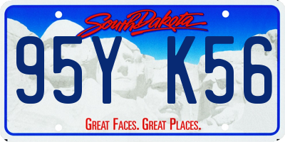 SD license plate 95YK56