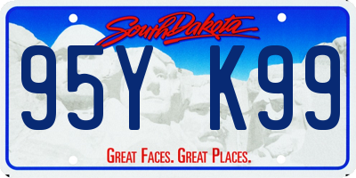 SD license plate 95YK99