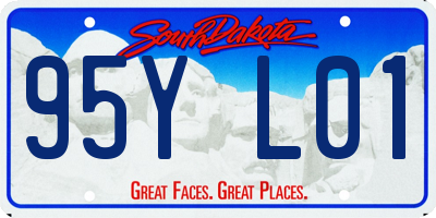 SD license plate 95YL01