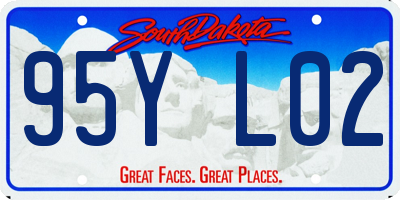 SD license plate 95YL02