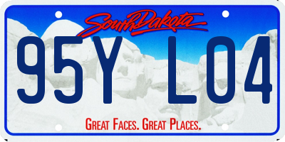 SD license plate 95YL04