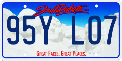 SD license plate 95YL07