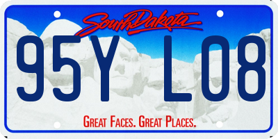 SD license plate 95YL08