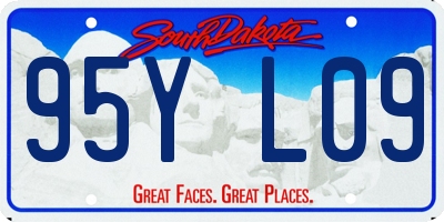 SD license plate 95YL09