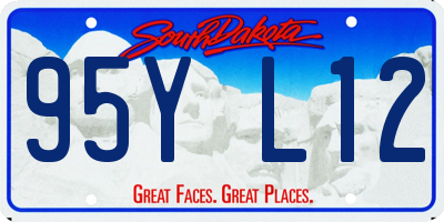 SD license plate 95YL12