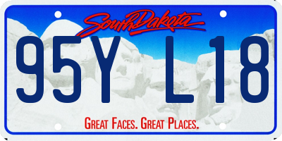 SD license plate 95YL18