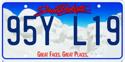 SD license plate 95YL19