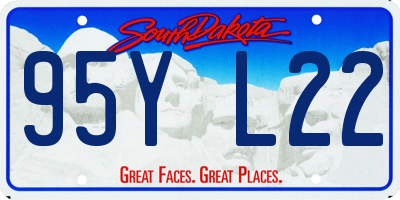 SD license plate 95YL22