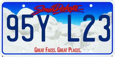 SD license plate 95YL23