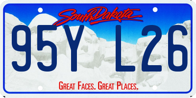 SD license plate 95YL26