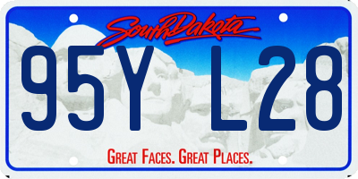 SD license plate 95YL28