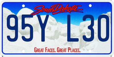 SD license plate 95YL30