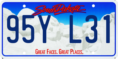 SD license plate 95YL31