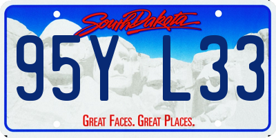 SD license plate 95YL33