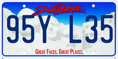 SD license plate 95YL35