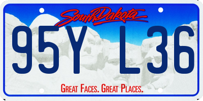 SD license plate 95YL36