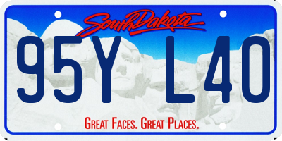 SD license plate 95YL40