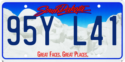 SD license plate 95YL41