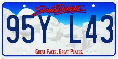 SD license plate 95YL43