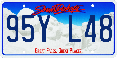SD license plate 95YL48