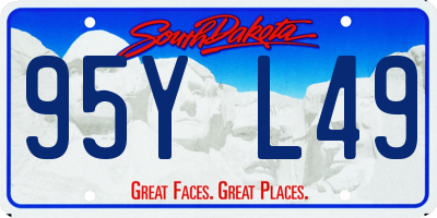 SD license plate 95YL49