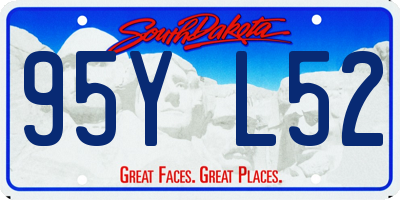 SD license plate 95YL52