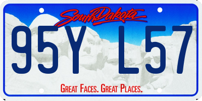 SD license plate 95YL57