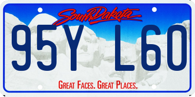 SD license plate 95YL60