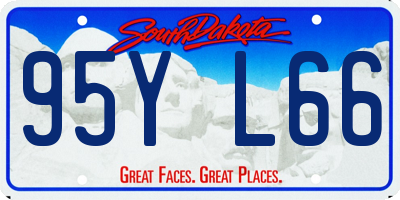SD license plate 95YL66