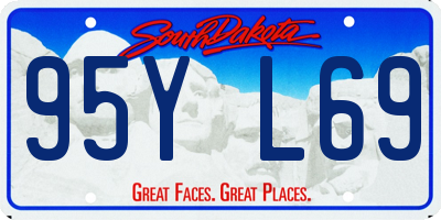 SD license plate 95YL69