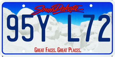 SD license plate 95YL72