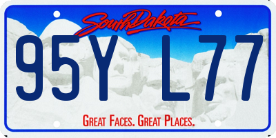 SD license plate 95YL77