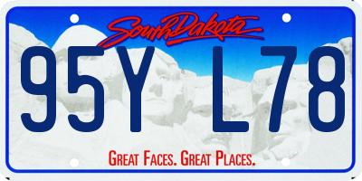 SD license plate 95YL78