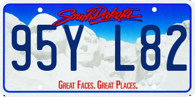 SD license plate 95YL82