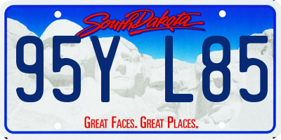 SD license plate 95YL85