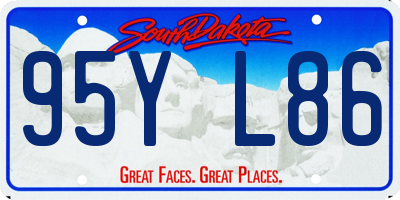 SD license plate 95YL86