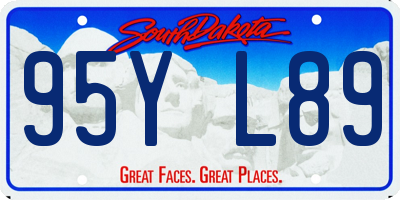 SD license plate 95YL89
