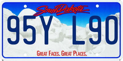 SD license plate 95YL90