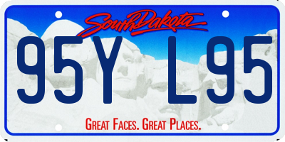 SD license plate 95YL95