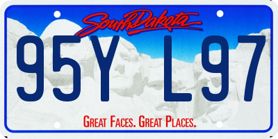 SD license plate 95YL97