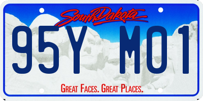 SD license plate 95YM01