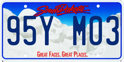 SD license plate 95YM03