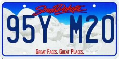 SD license plate 95YM20
