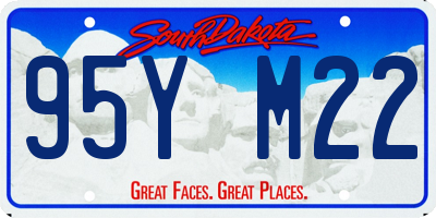 SD license plate 95YM22