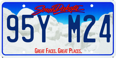 SD license plate 95YM24