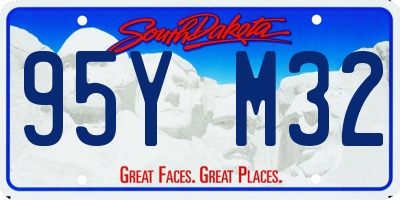 SD license plate 95YM32