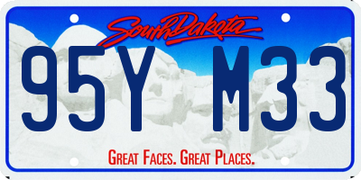 SD license plate 95YM33